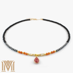 Sunset Teardrop Women's Necklace