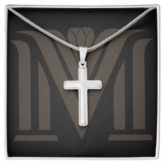 Cross Necklace – Unisex Artisan-Crafted Pendant with Adjustable Snake Chain, Meaningful Gift for All Ages