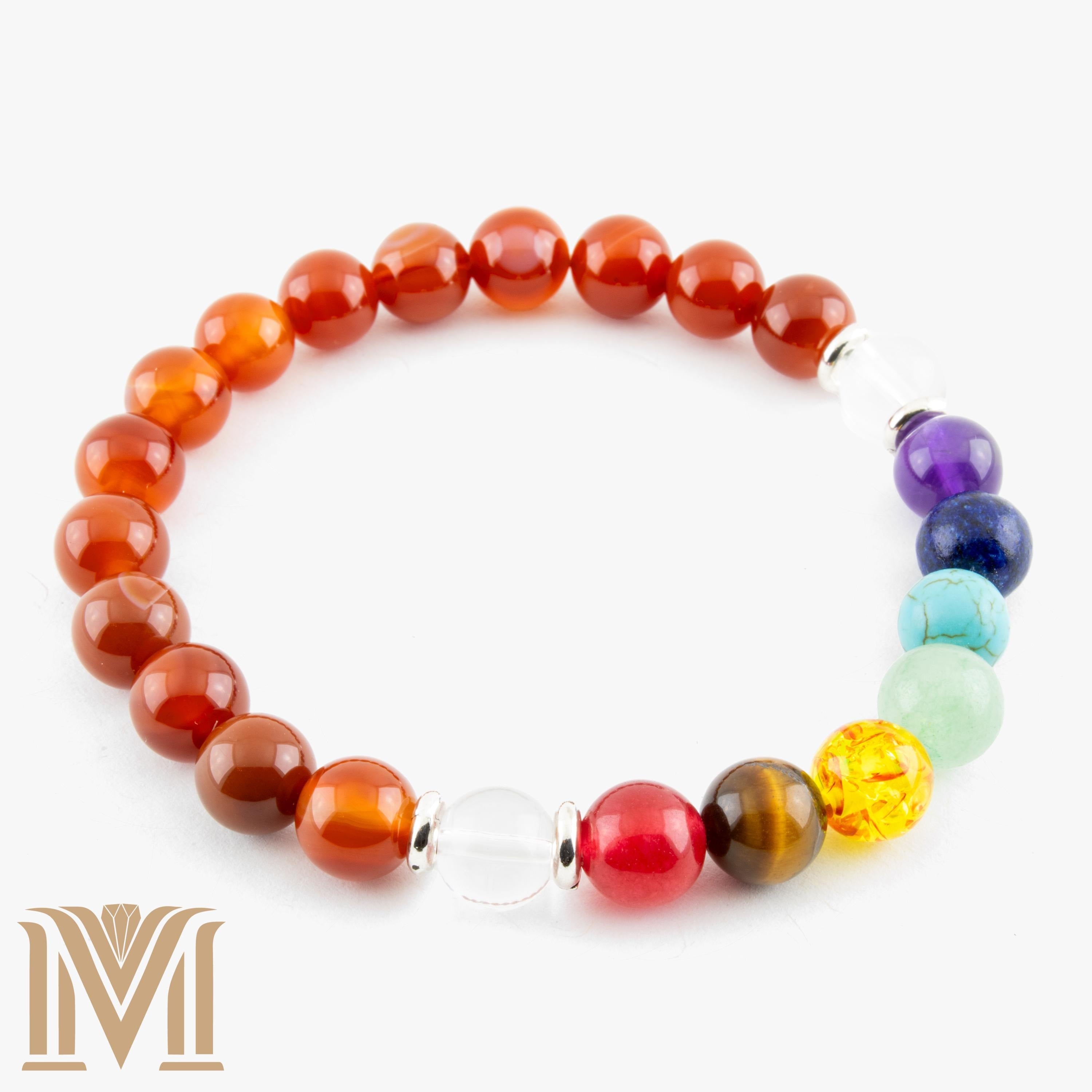 Handmade chakra gemstone bracelet