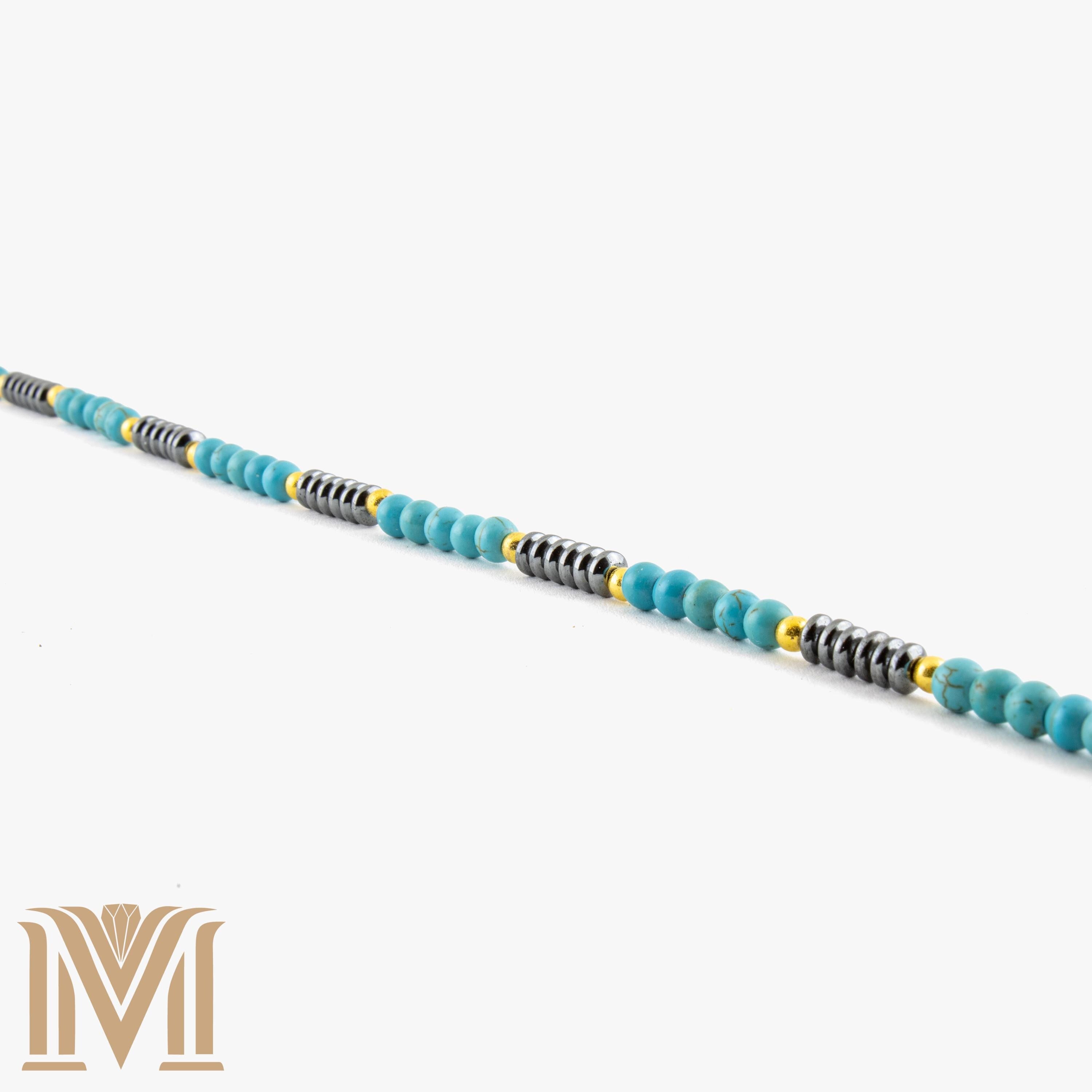 Turquoise Hematite necklace product view