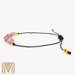 Strawberry Quartz bracelet close-up
