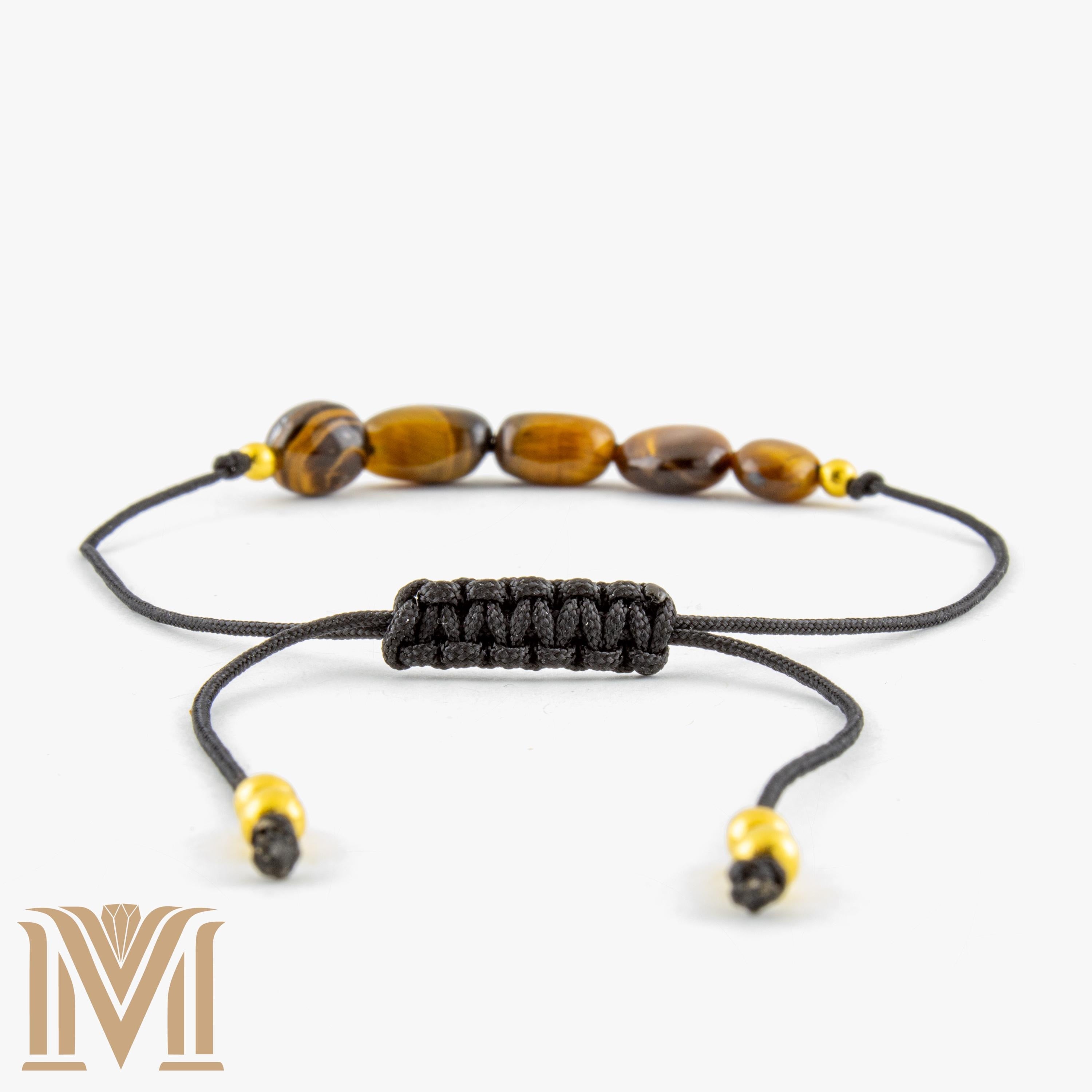 Tiger Eye tumbled stone bracelet
