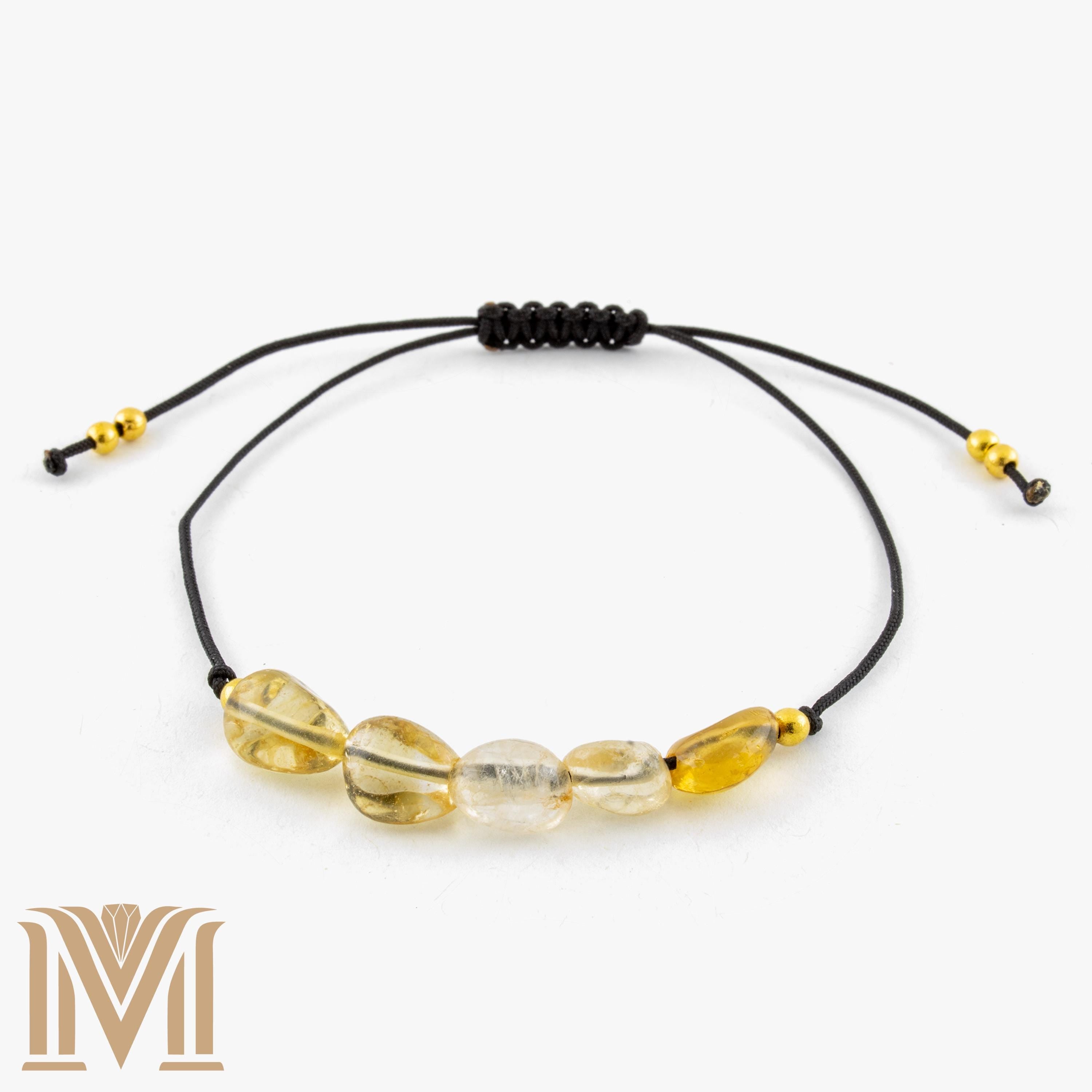 Natural Citrine stones and gold accents