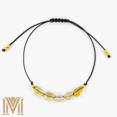 Handmade Citrine bracelet close-up