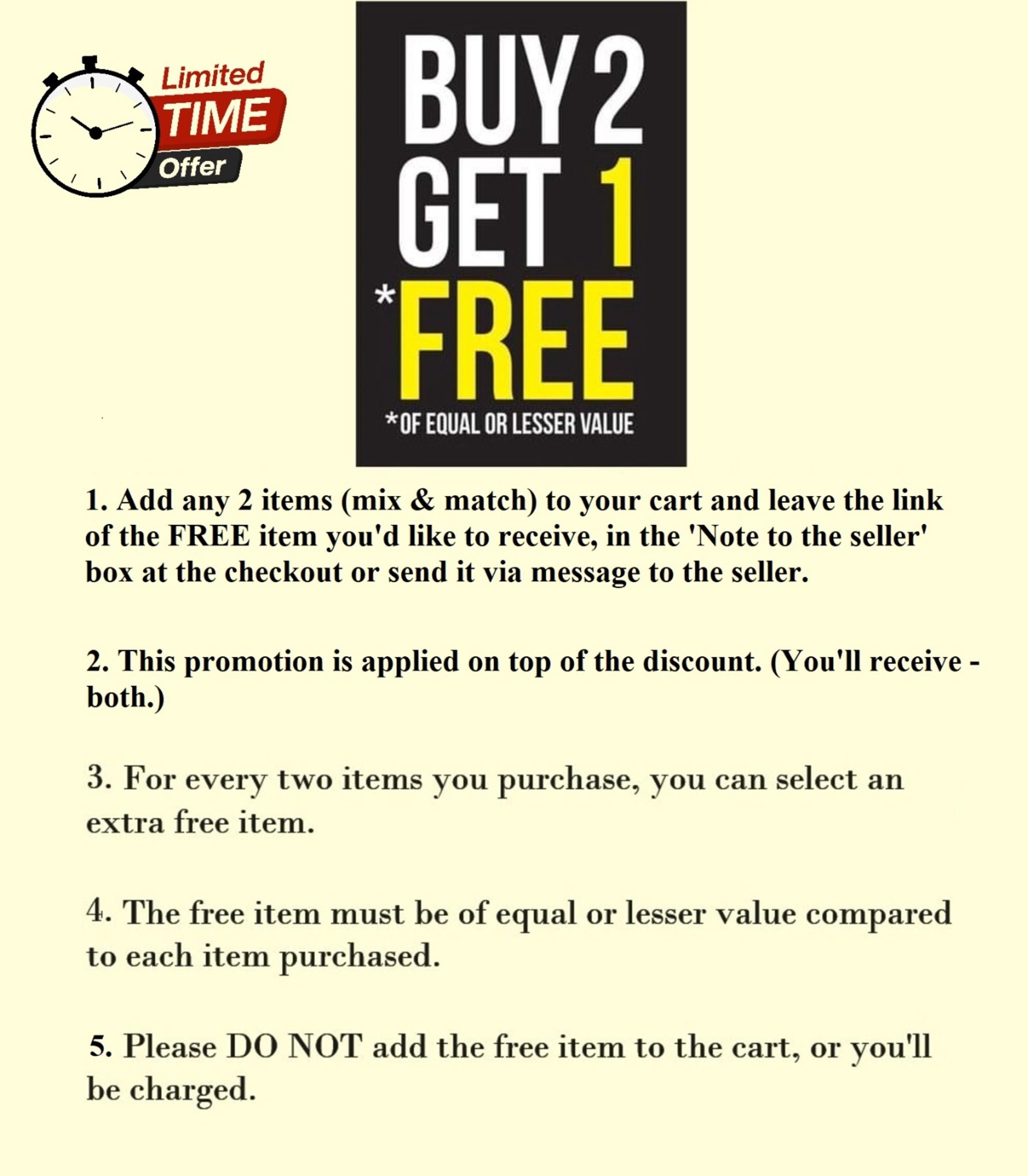 Sale information