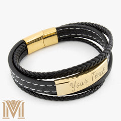 Personalized bracelet engraving example