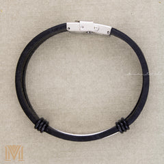 Minimal men's personalized bracelet