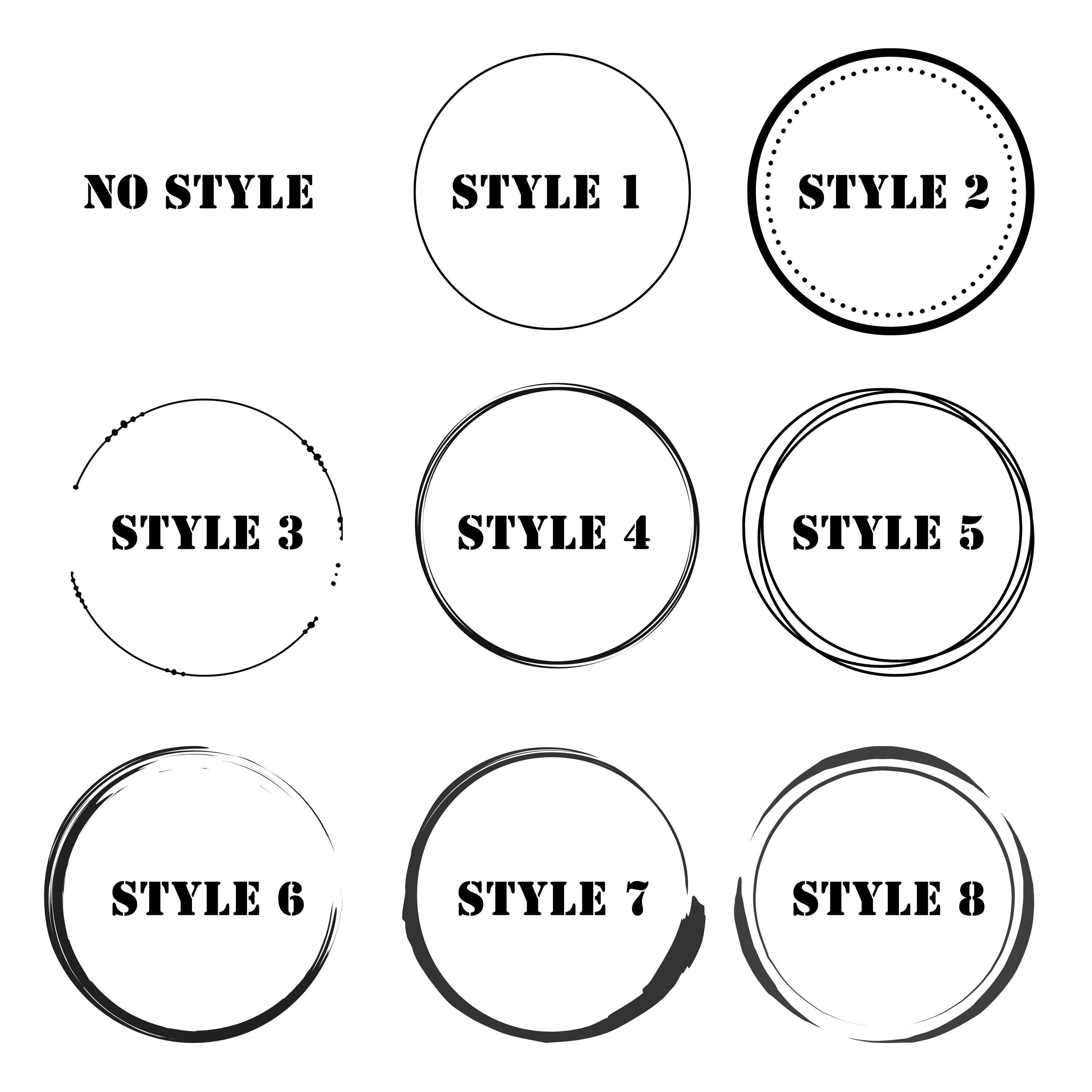 Engraving styles