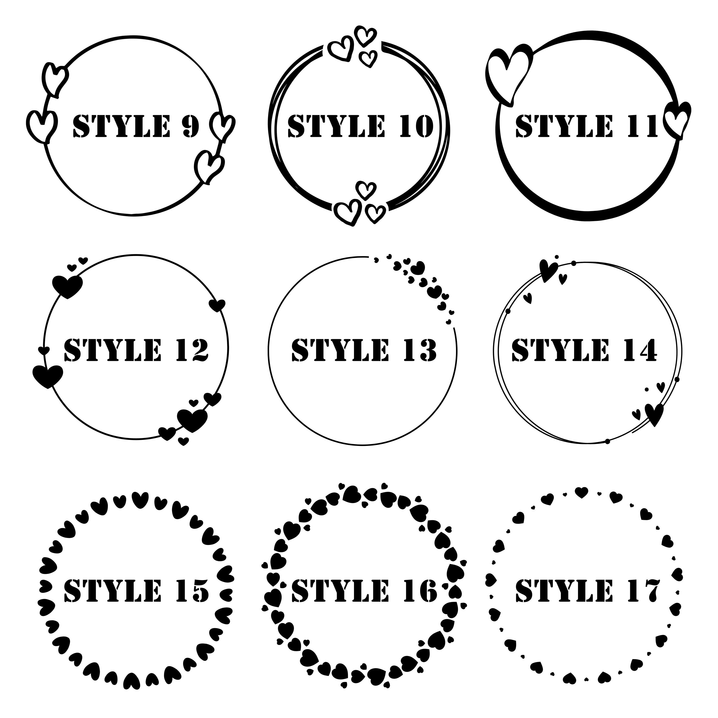 Engraving styles