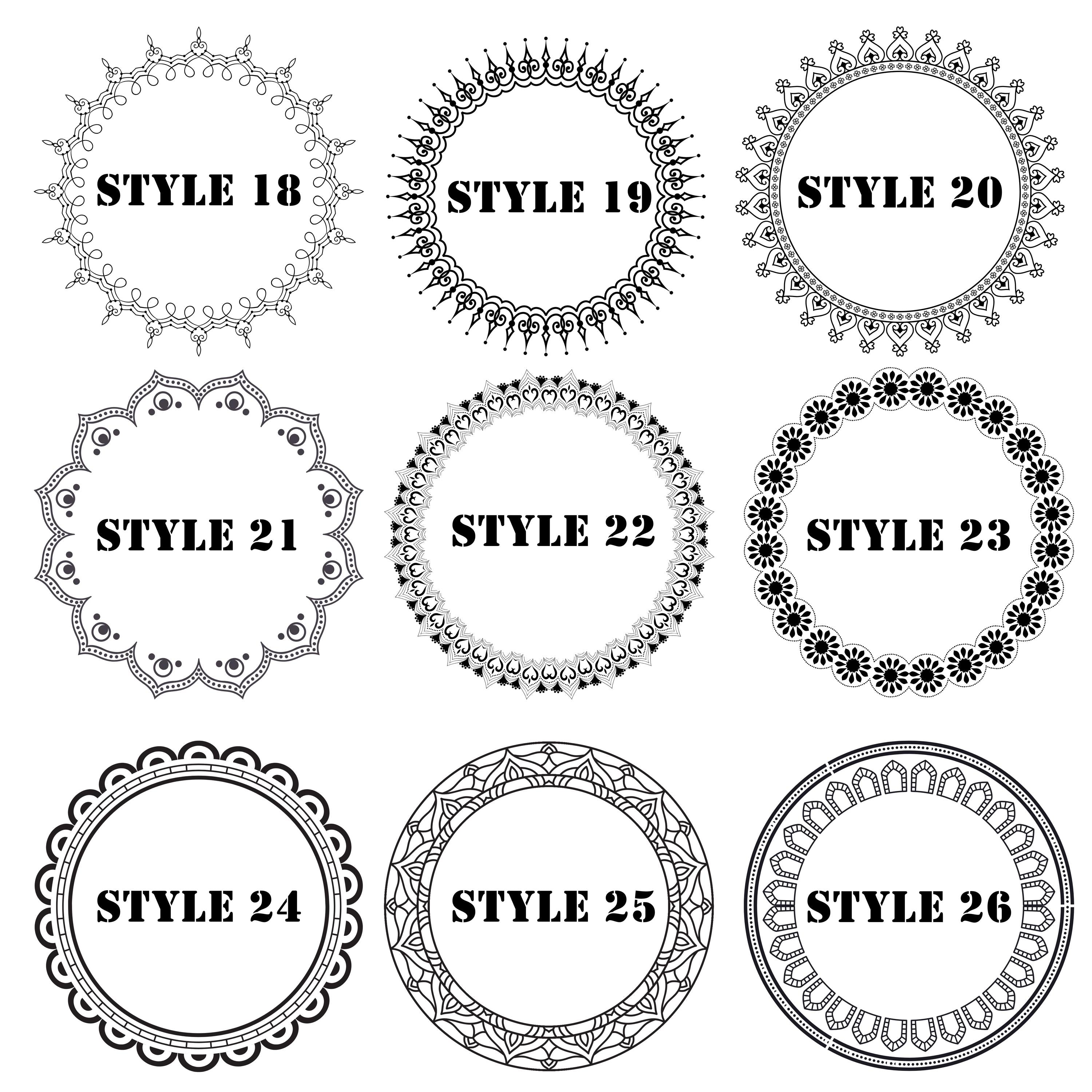 Engraving styles