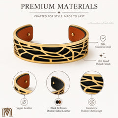 Personalized gold cuff bracelet