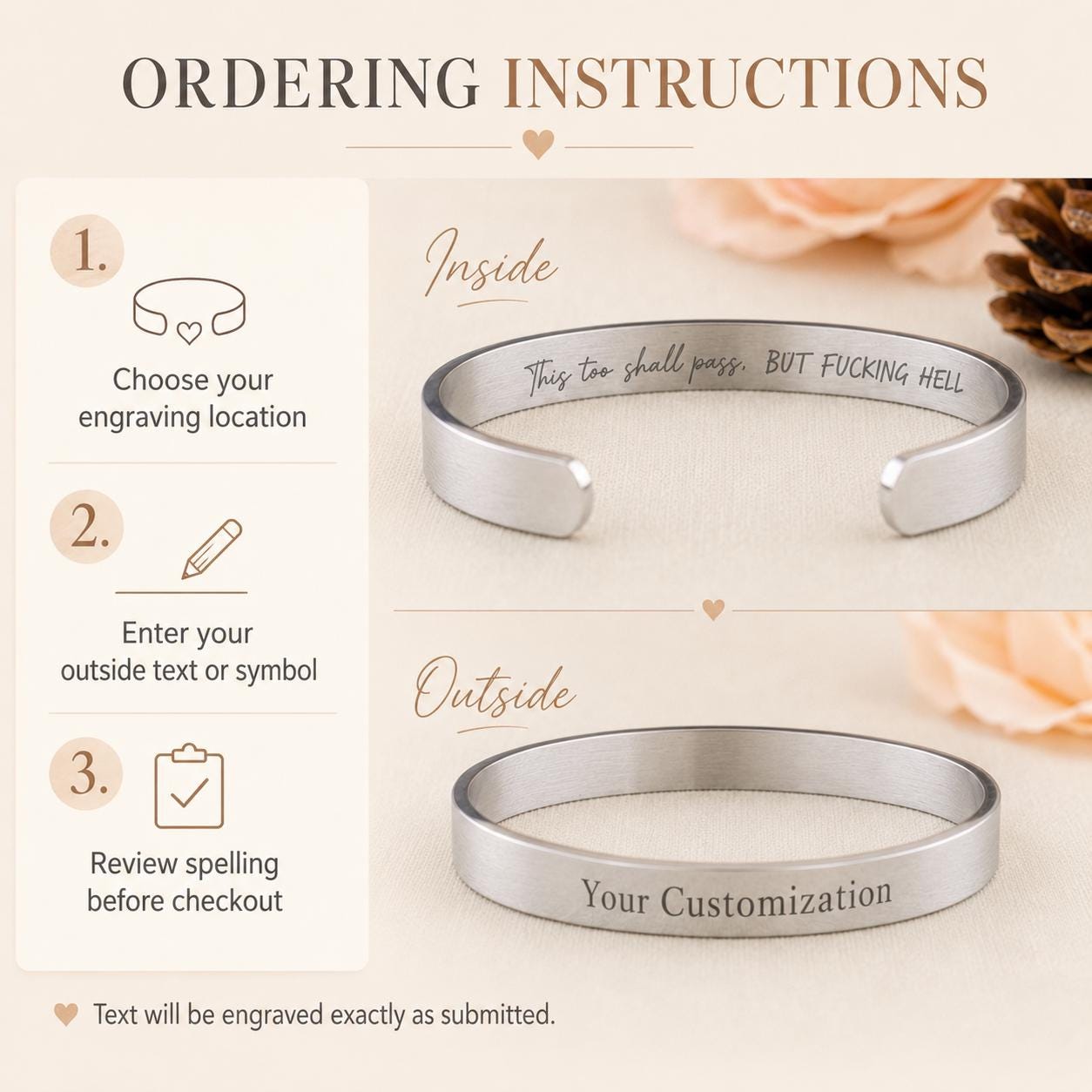 Ordering instructions