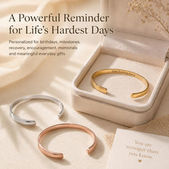 Personalized bracelet in gift box