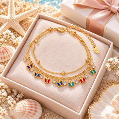 Butterfly anklet in gift box