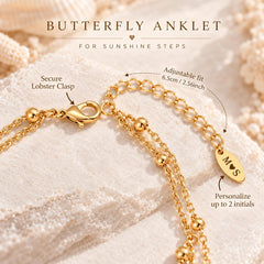 Anklet clasp, extender and personalized tail plate