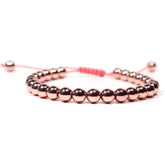 Hematite Power Mini 6mm Beaded Gemstone Bracelet for Women - Rose Gold Hematite Healing Energy Grounding, Balantal Jewelryce Genuine Stone