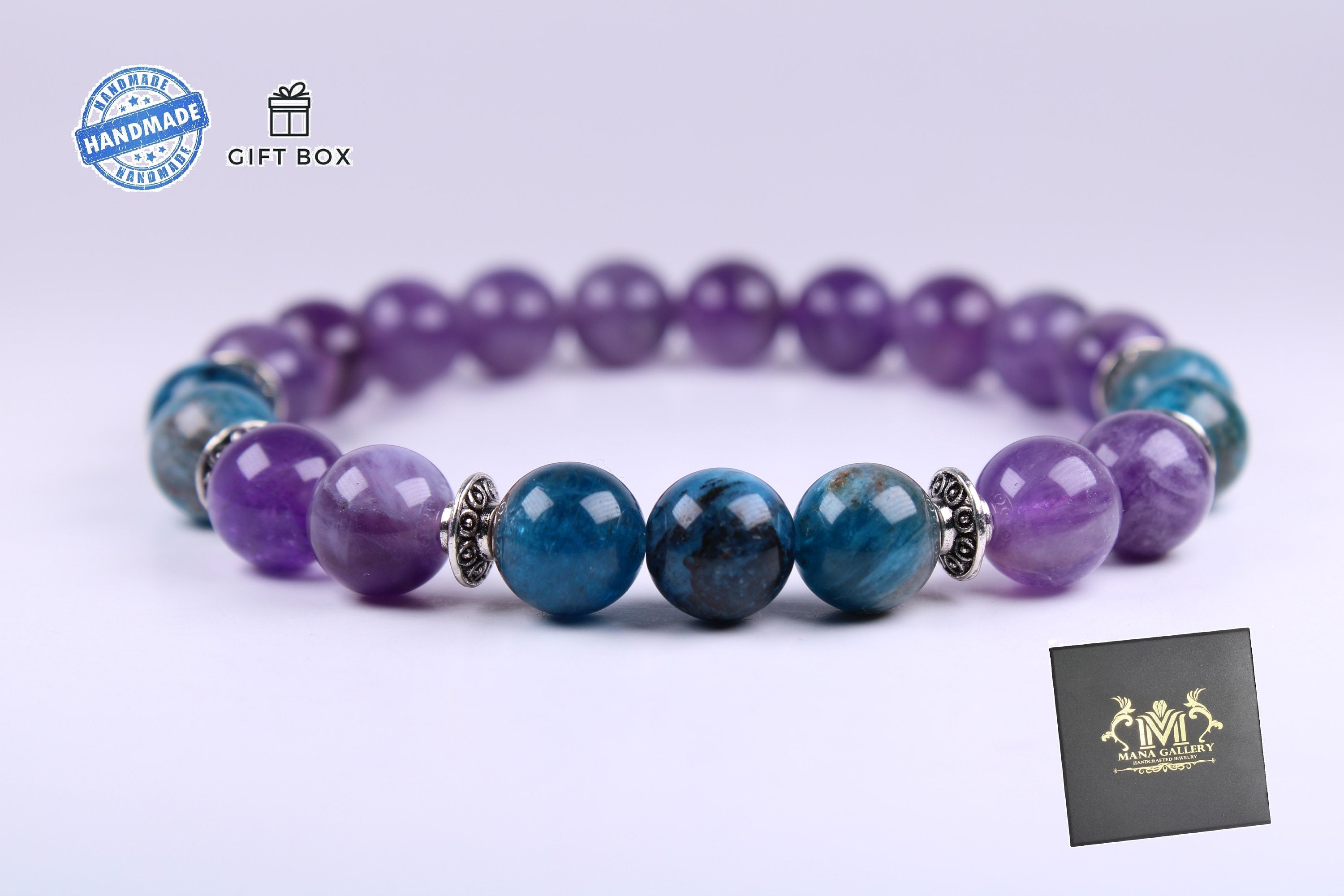 Amethyst Bracelet (AAA quality) - Alignment with Higher Self - Minera  Emporium Crystal & Mineral Shop