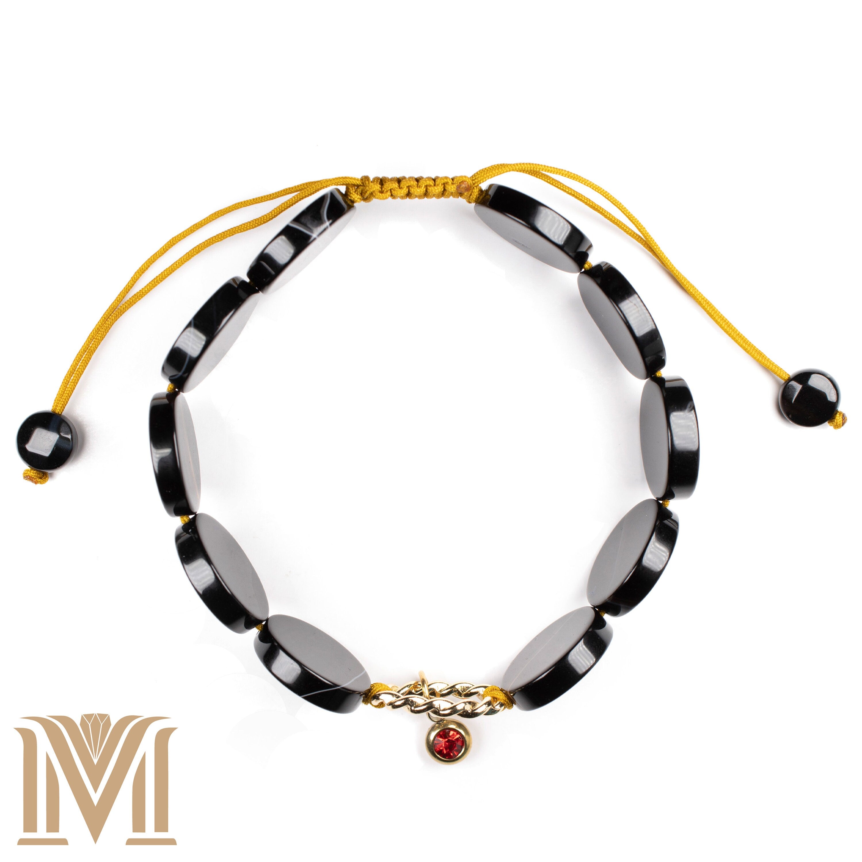 Red Garnet charm bracelet