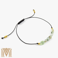 Natural Prehnite gemstone bracelet