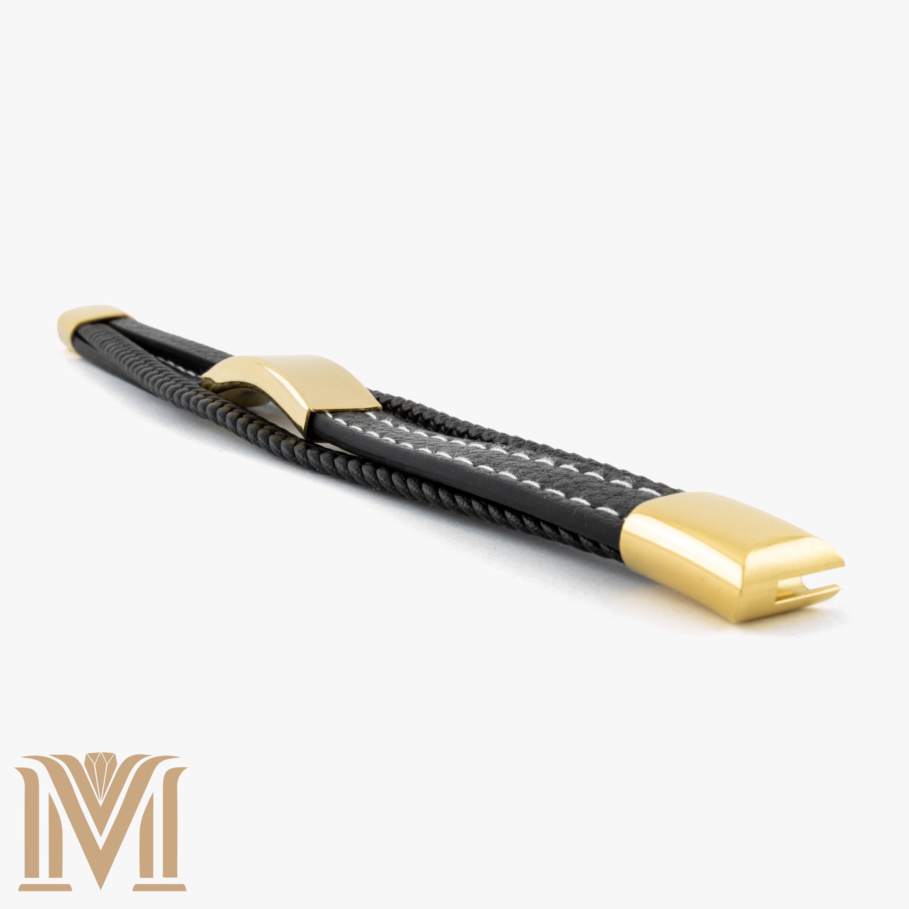 Gold clasp handwriting engraving close-up