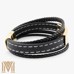 Gold magnetic clasp side view