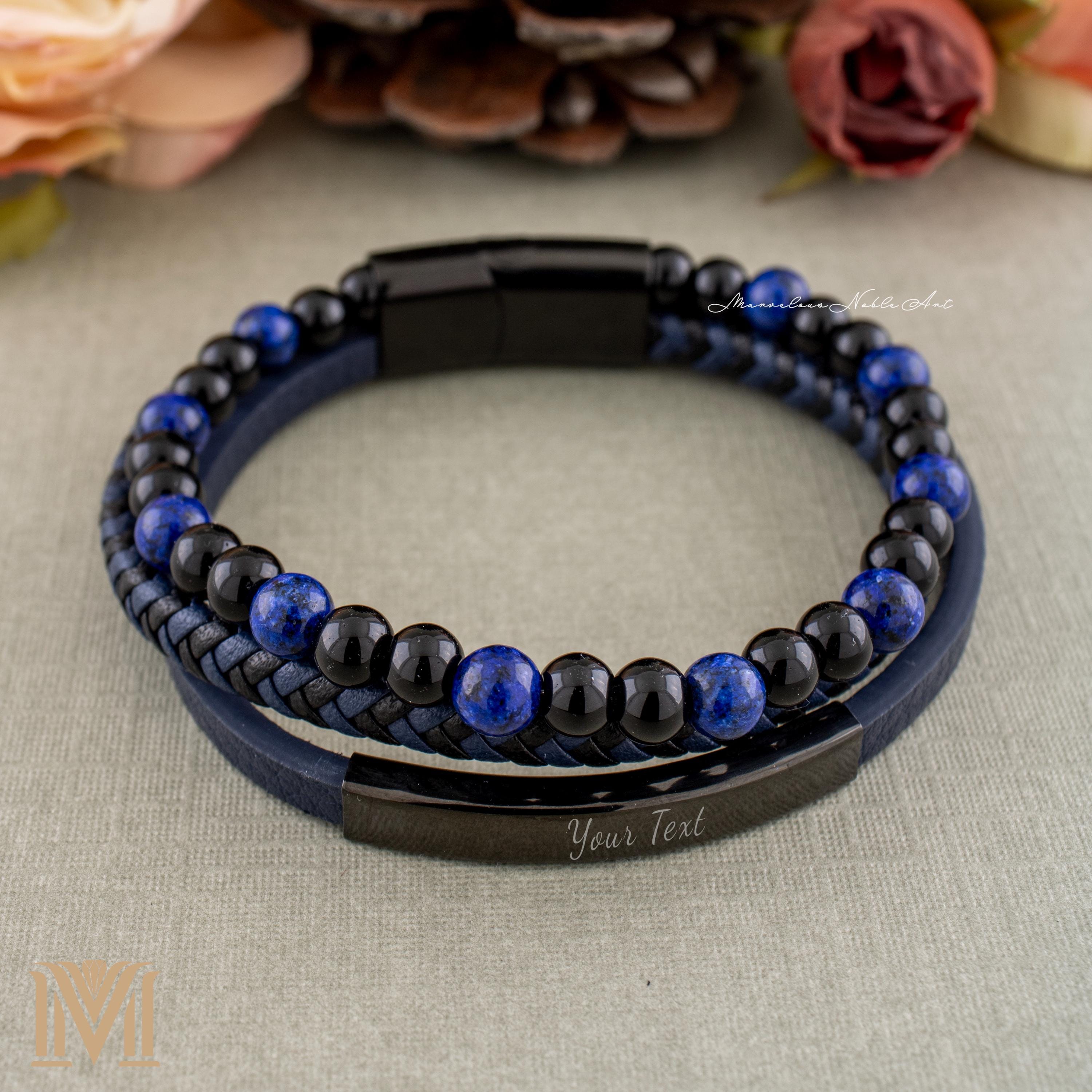 Personalized magnetic clasp close-up
