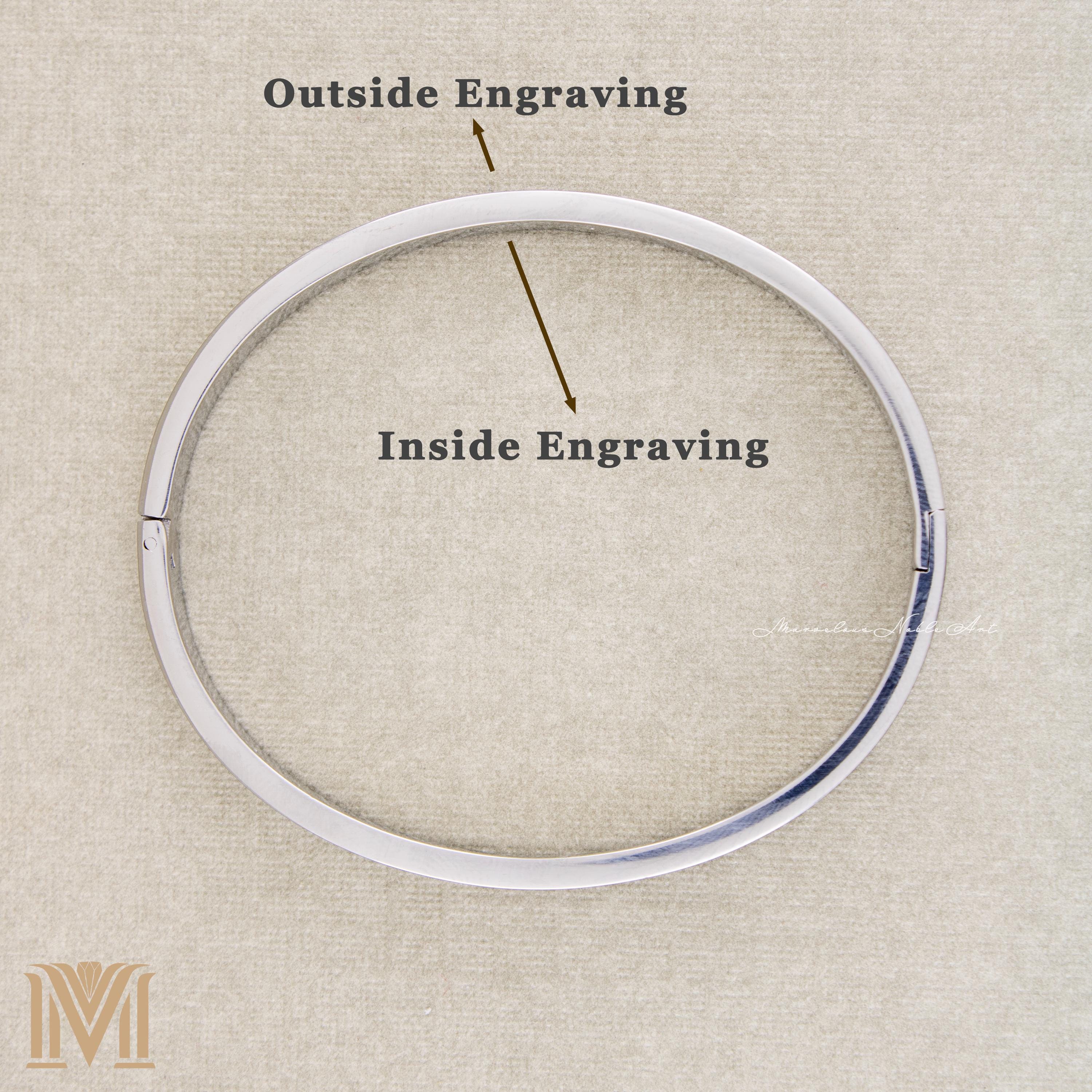 Inside and outside engraving placement guide