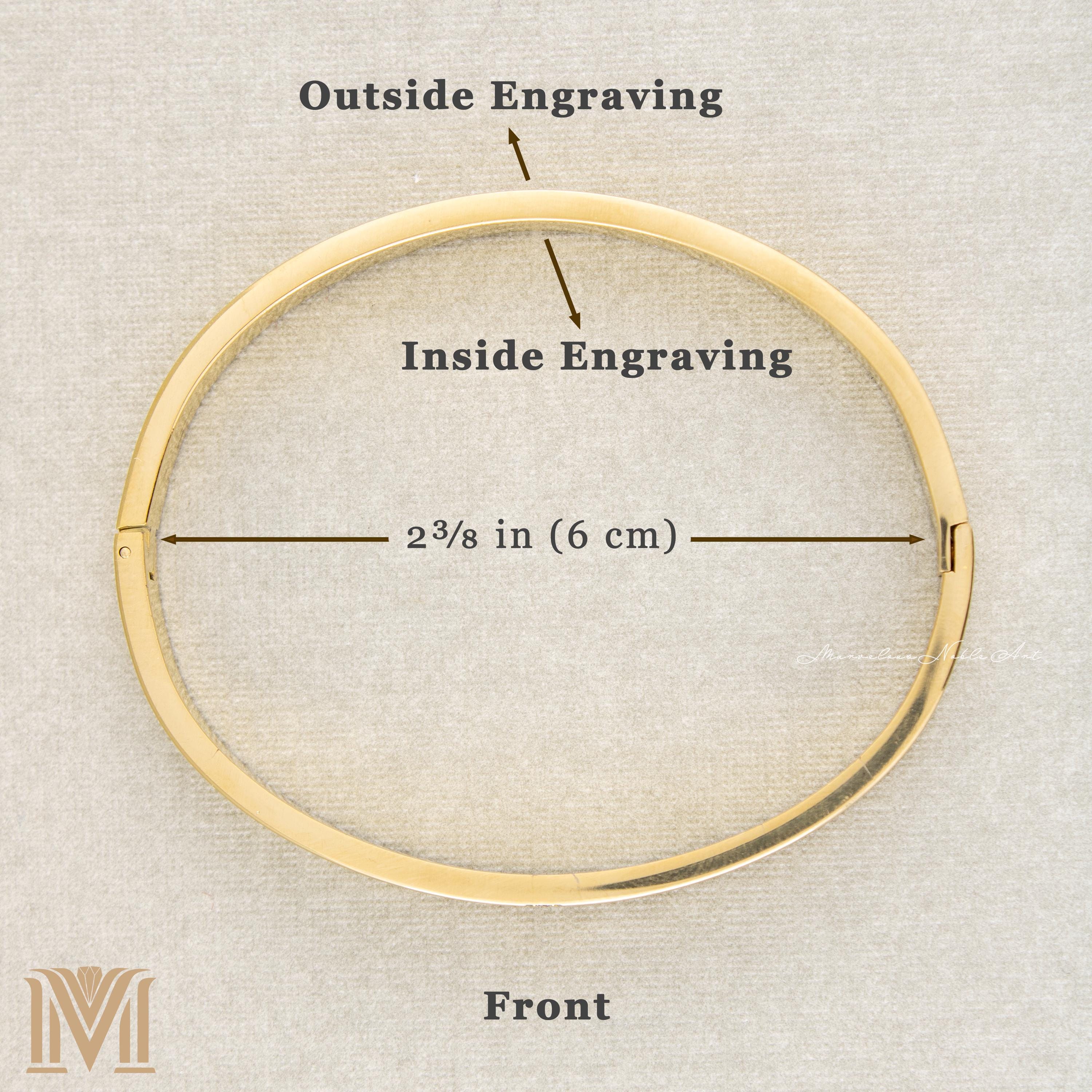 Gold bracelet size guide