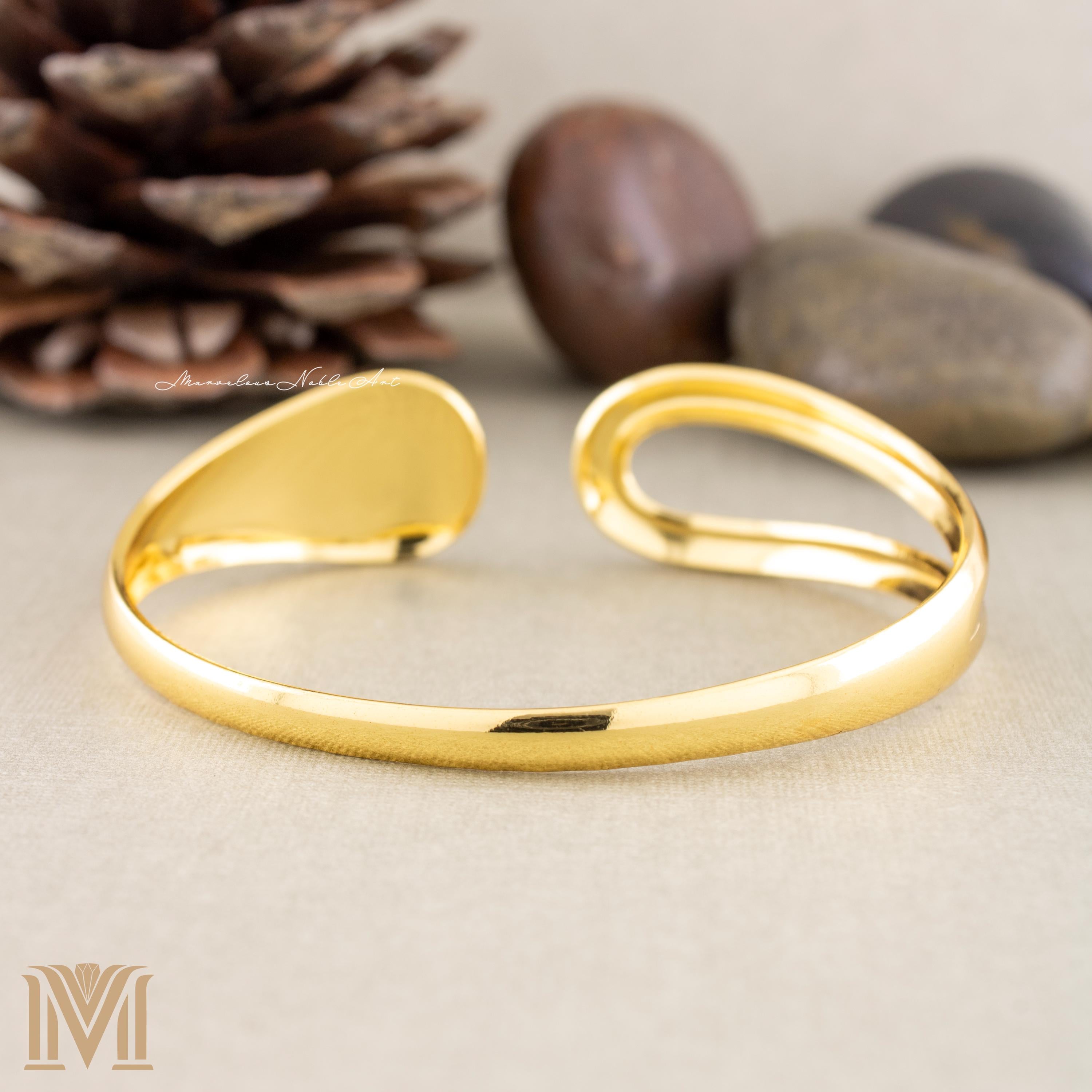 Open cuff bracelet for women