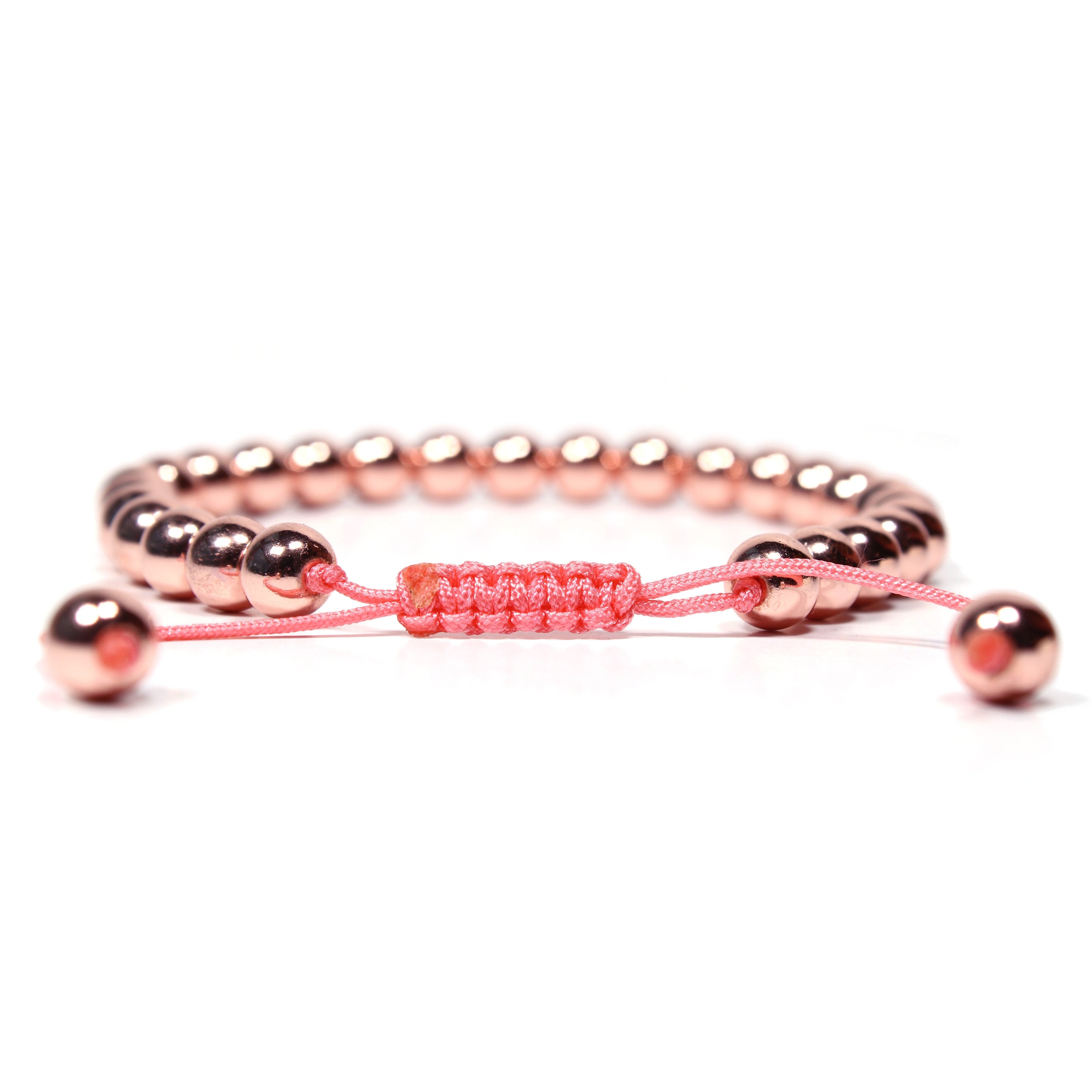 Hematite Power Mini 6mm Beaded Gemstone Bracelet for Women - Rose Gold Hematite Healing Energy Grounding, Balantal Jewelryce Genuine Stone