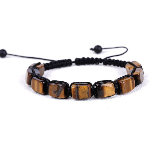 Tiger eye Bracelet - Natural , Tiger's eye Bracelet for Men & Women - Adjustable